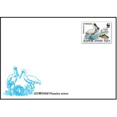 2009. Две чернолицые колпицы и маленькие колпицы