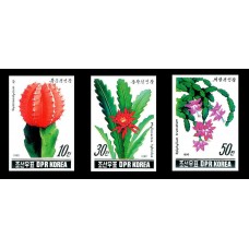 1990.  Цветы кактуса (Неперфорированные марки)			