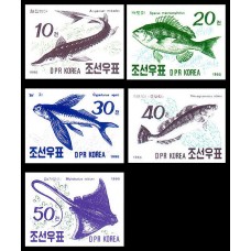 1990.  Рыбы (Неперфорированные марки)			