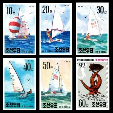 1992.  Международная ярмарка марок "RICCIONE '92" (Яхта) (Неперфорированные марки)			