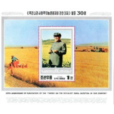 1994.  ПрезидентКим Ир Сен ведение на месте сельской местности (s/s)(Неперфорированные марки)