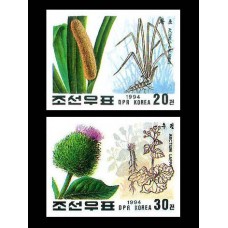 1994.  Лекарственные растения Кореи(Неперфорированные марки)