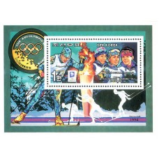 1994. Горные лыжи (делюкс с/с)(Неперфорированные марки)