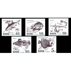 1995.  Рыбы(Неперфорированные марки)