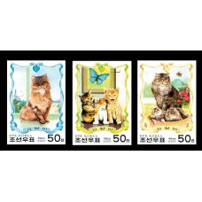 2000. Кошки(Неперфорированные марки)
