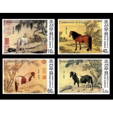 2002.  Лошади(Неперфорированные марки)