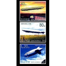 2002.  Столетие первого полета дирижабля Zeppelin(Неперфорированные марки)
