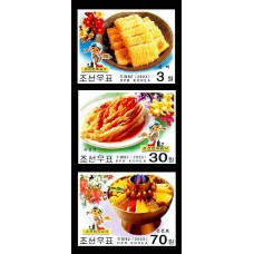 2003.  Корейские национальные блюда(Неперфорированные марки)