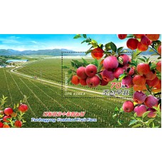 2011. Комбинированная фруктовая ферма Taedonggang (s/s) (беззубцовые марки)