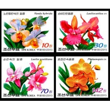2011. Орхидеи (беззубцовые марки)