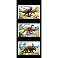 2011. Динозавры (беззубцовые марки)