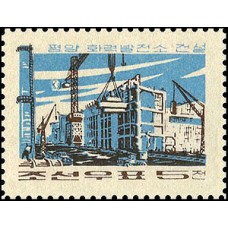 1965. Строительная площадка Пхеньянской ТЭЦ